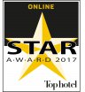 Auszeichnung Top hotel Star Award 2017 Online Gold