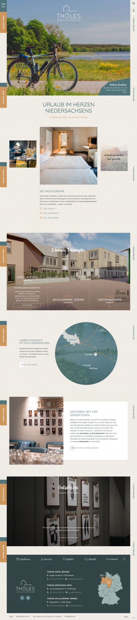 Seitenaufnahme Thöles Hotel & Gasthäuser