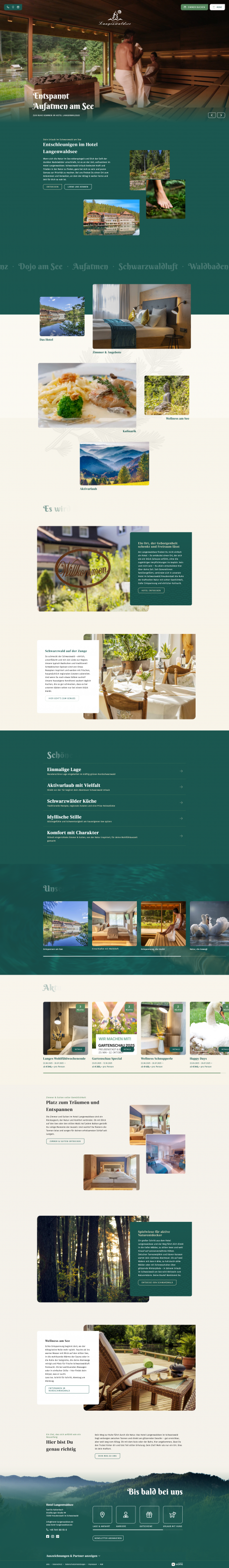 Seitenaufnahme Hotel Langenwaldsee