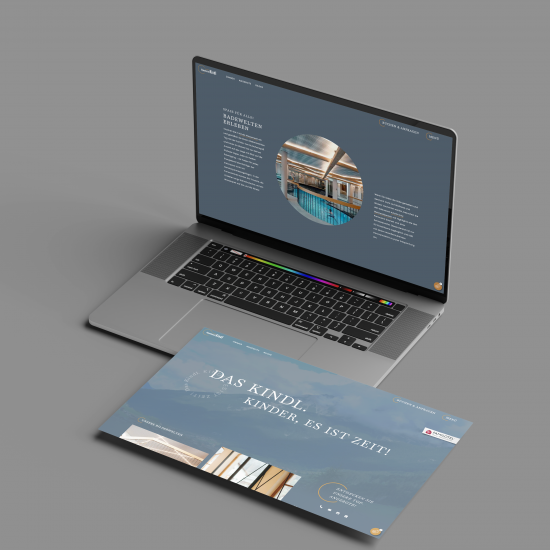 Laptop Ansicht Website Mockup