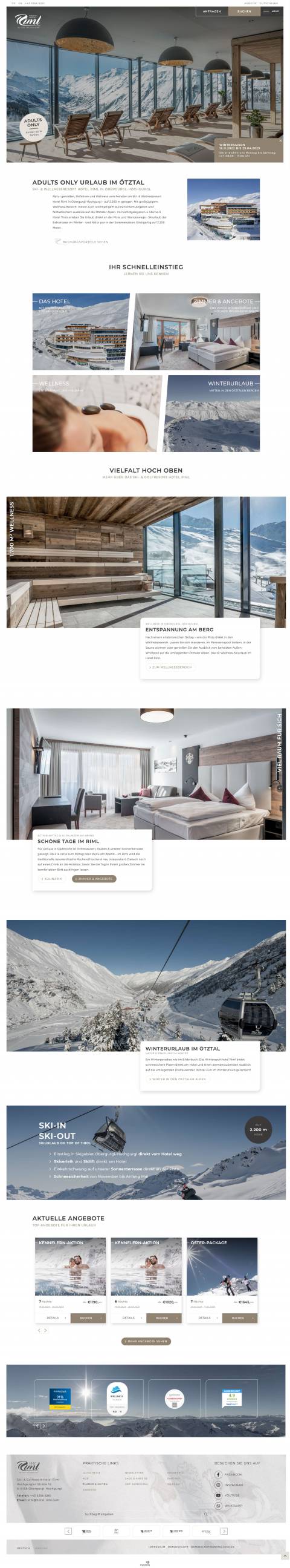 Seitenaufnahme Hotel Riml