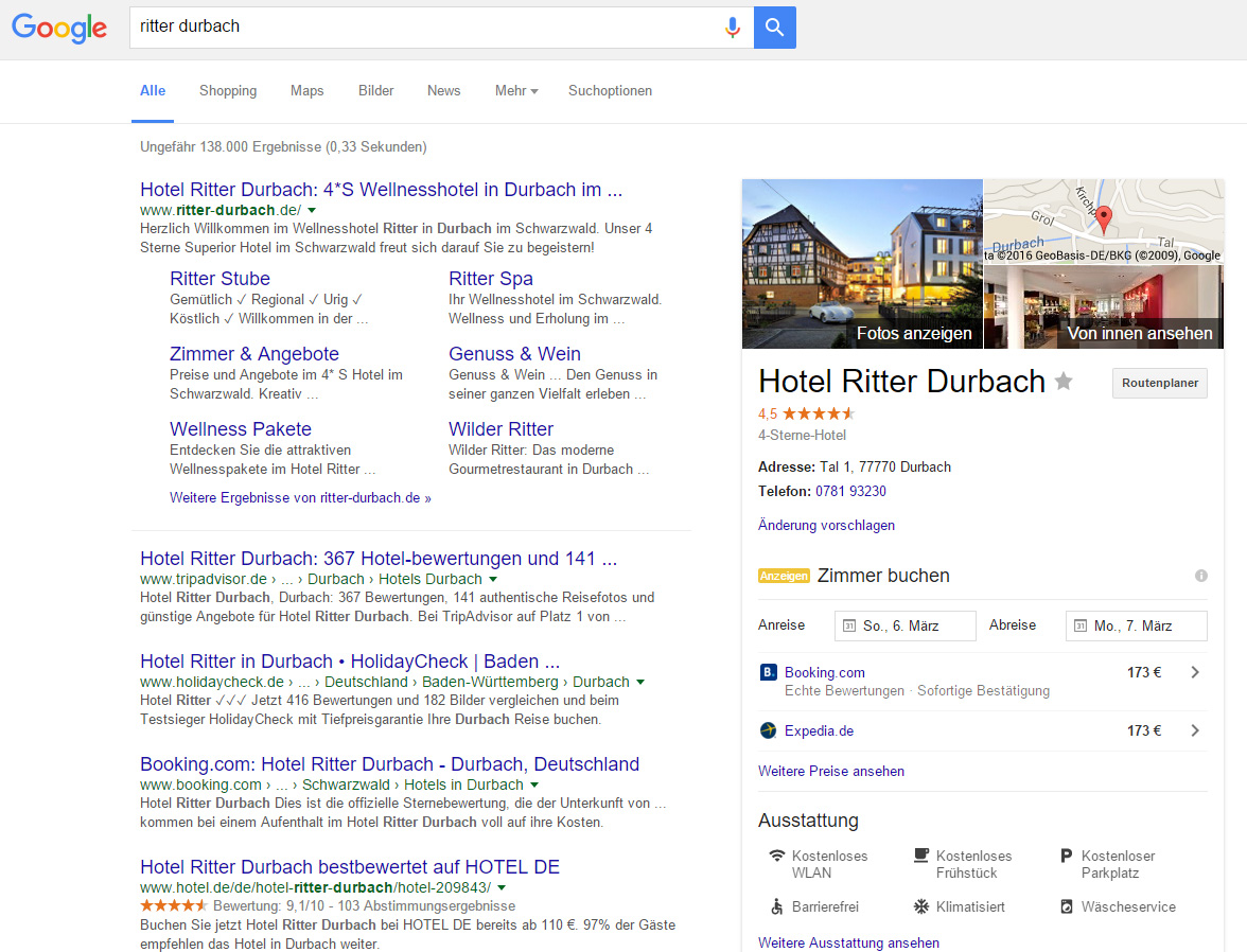Google My Business Einträge bleiben vorhanden