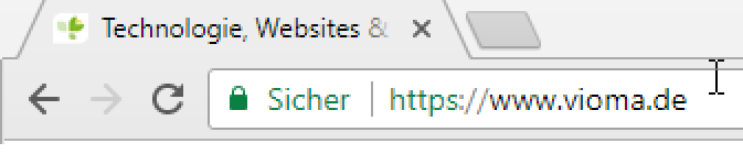 Google Chrome: Website ist verschlüsselt, also sicher