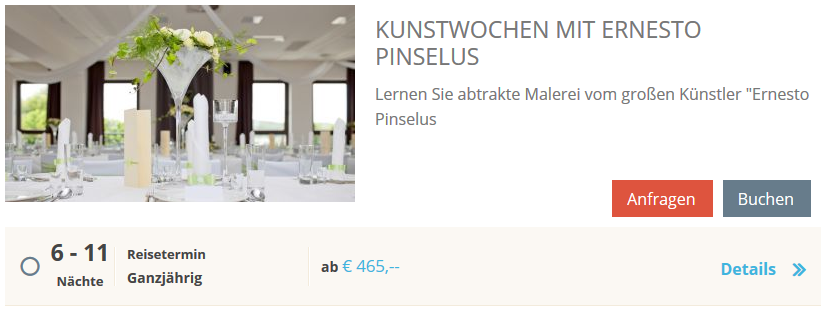 Ausgabe einer Pauschale mit Verlängerungsnächten