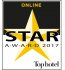 Auszeichnung Top hotel Star Award 2017 Online Gold