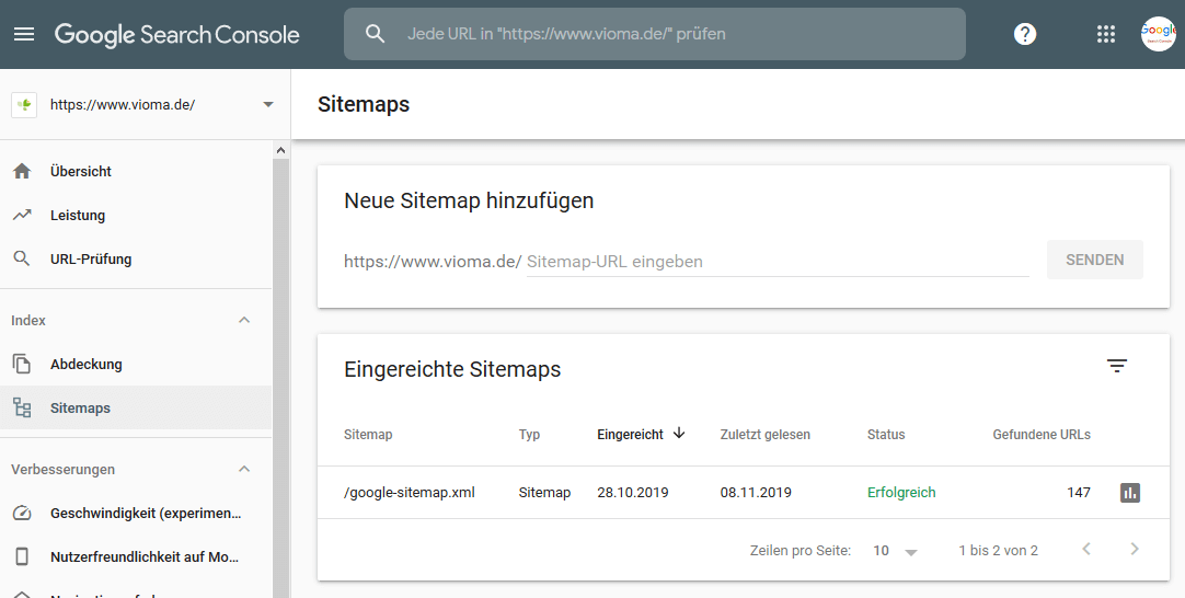 Bing Suchergebnis site:-Abfrage Beispiel