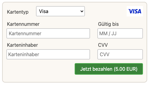 Abb. 2: überarbeitete Paymentseite